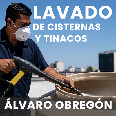 lavado de tinaco en Álvaro Obregón